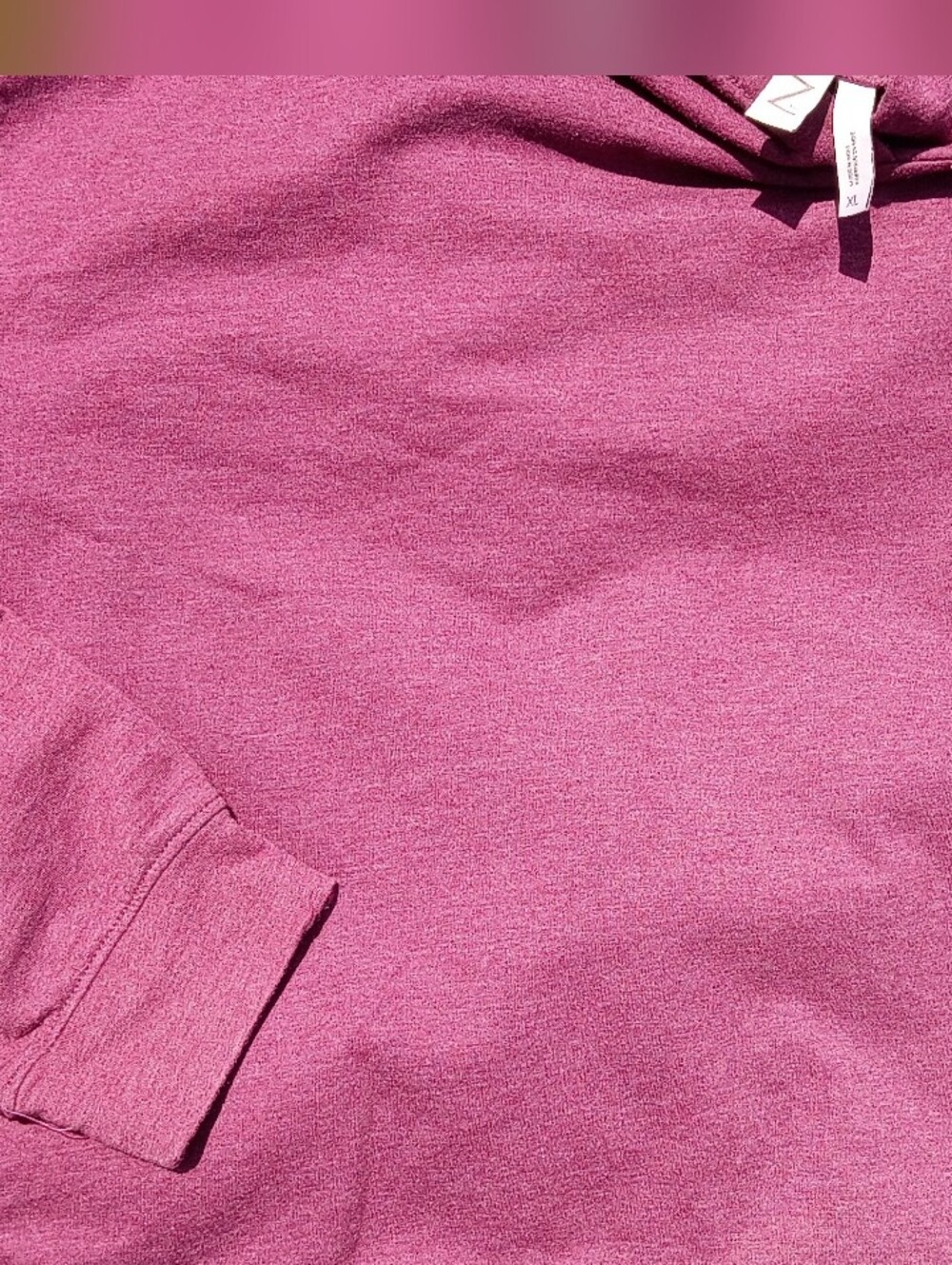 Cozy Plum Tunic Hoodie XL Soft Fleece Lined Lounge Athleisure Travel Sweatshirt - Picture 10 of 10